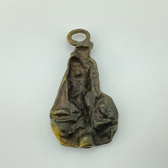 Vintage Brass Fisherman Figure, Home Decor, Ornament, Sailor Figurine, Steampunk - Picture 5 of 9